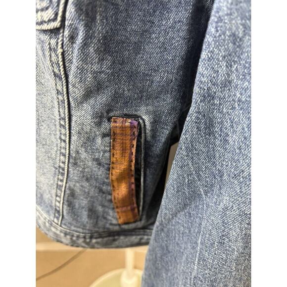 RE Generation by Celebrity Pink Jacket Womens Size XL Denim Jean Embellished New - Picture 12 of 15